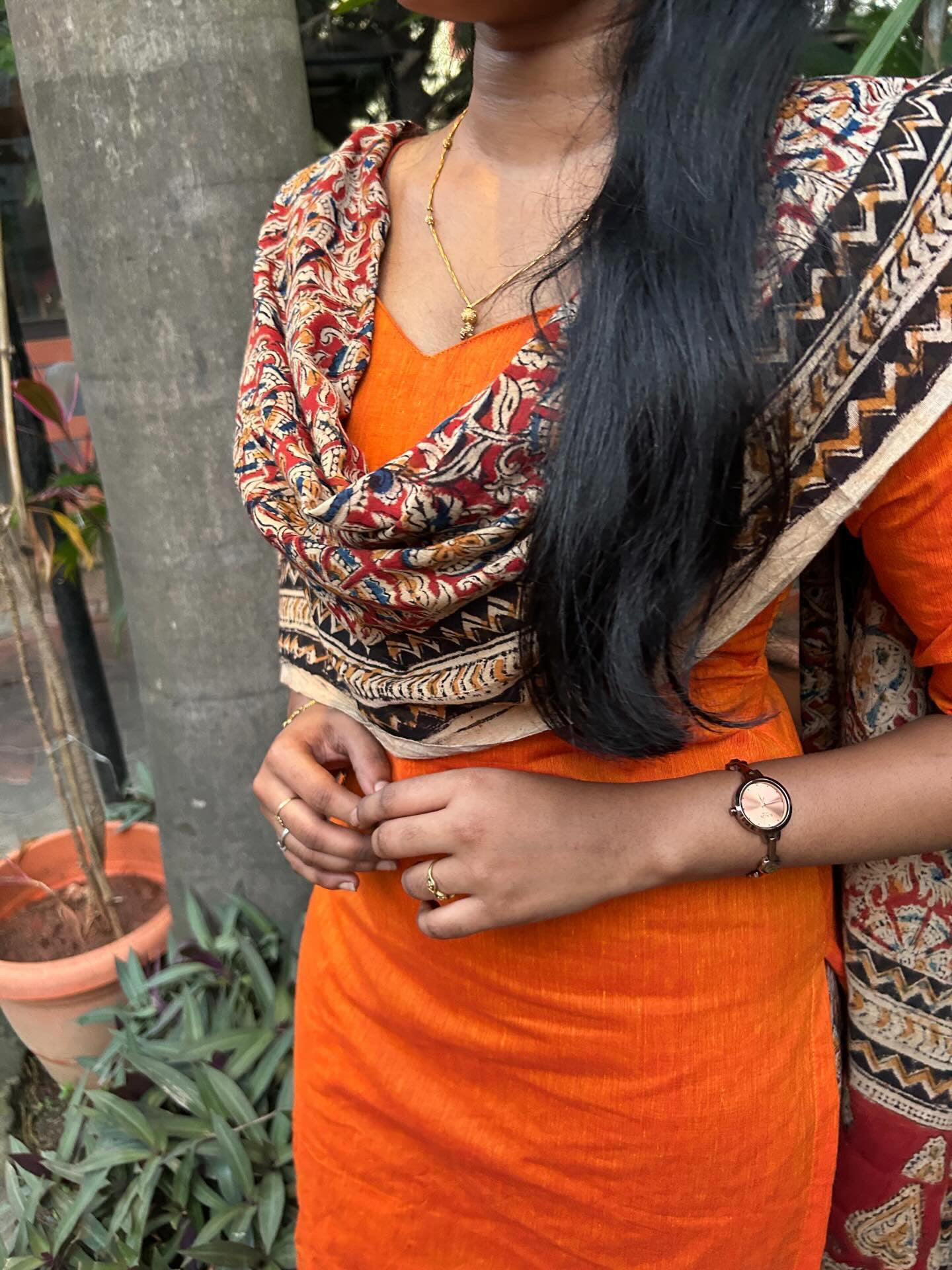 KALAMKARI WITH TOP PANT AND DUPATTA