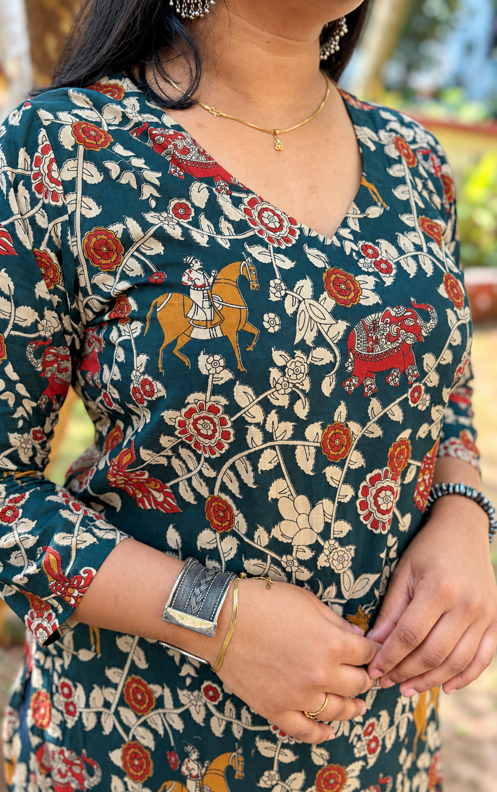 Cotton Fauna and Flora Printed Kurta