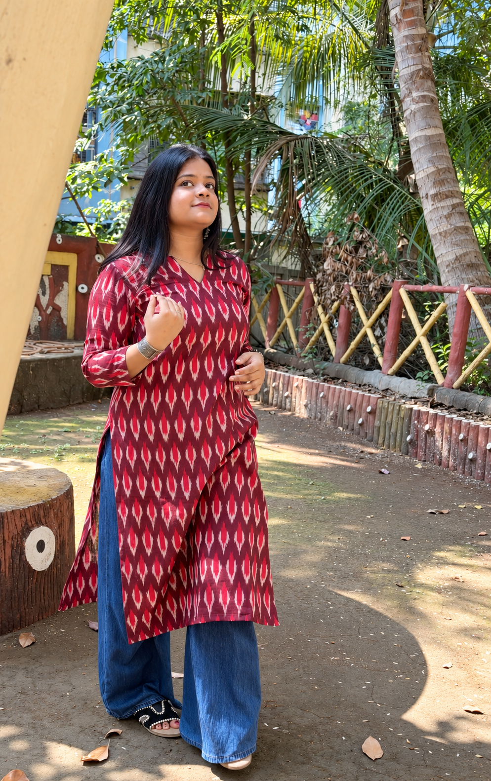 Cotton Geometric Printed Kurta