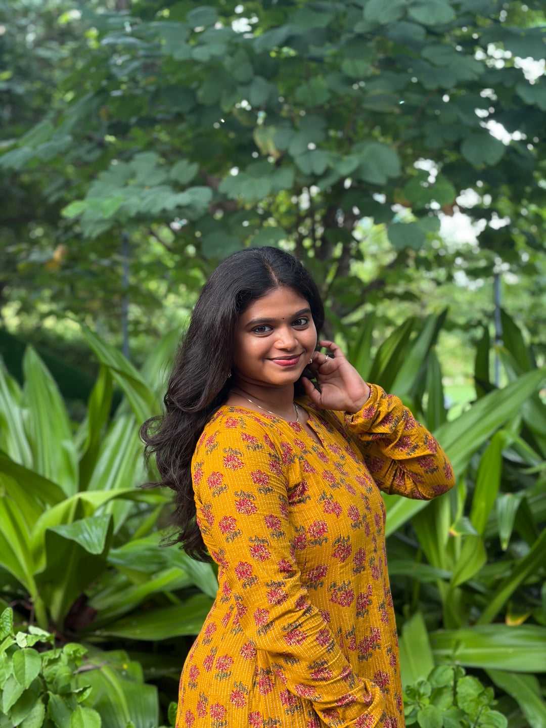 Thenral Kantha Cotton flowy Kurti