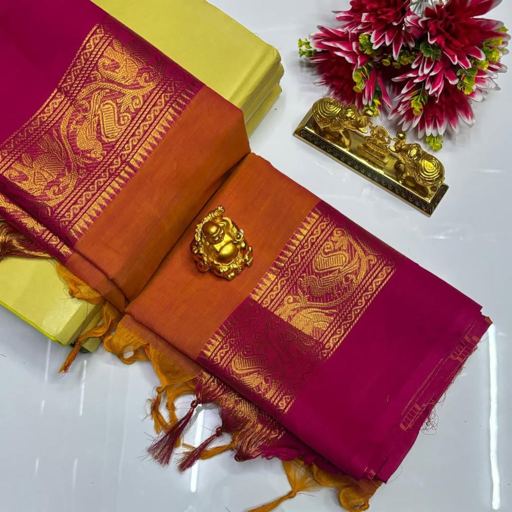 CHETTINAD COTTON SPECIAL KANCHI COTTON SAREE