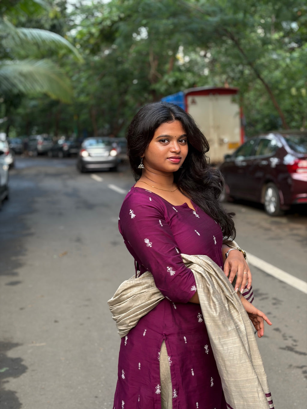 Raw Silk Dress 3-piece set