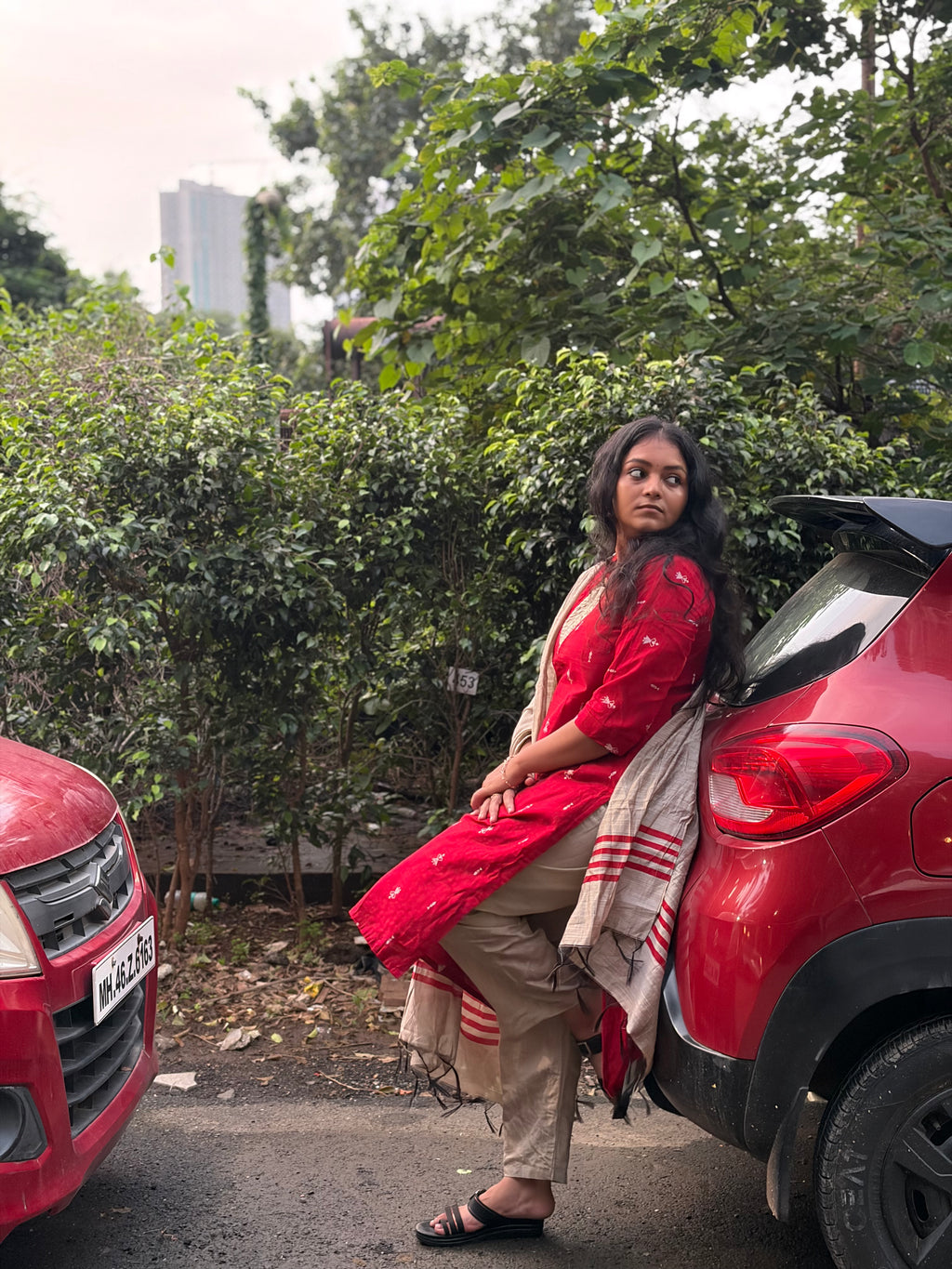Raw Silk Dress 3-piece set