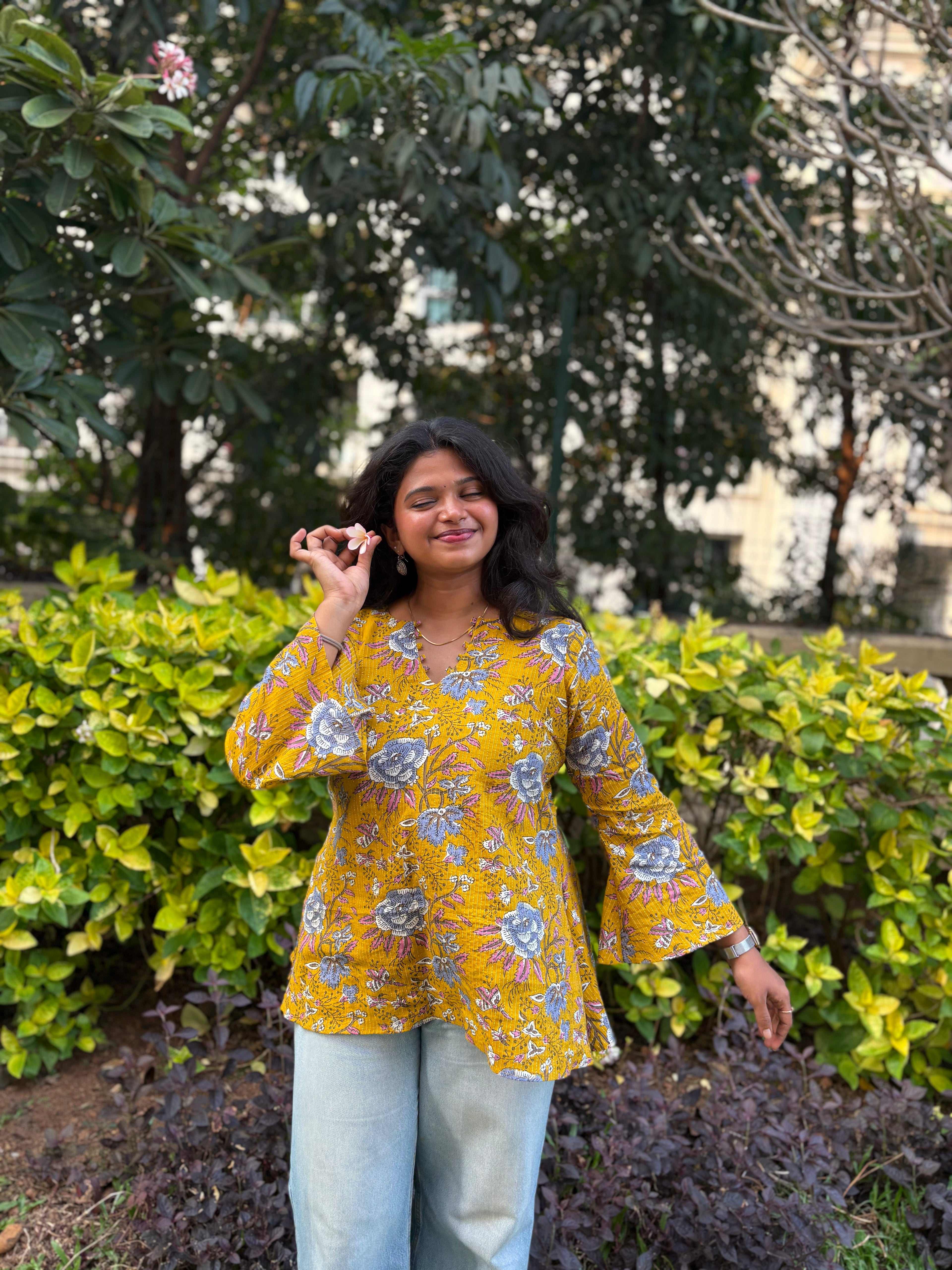 SUHANA - Kantha Cotton Tunic Short Kurti