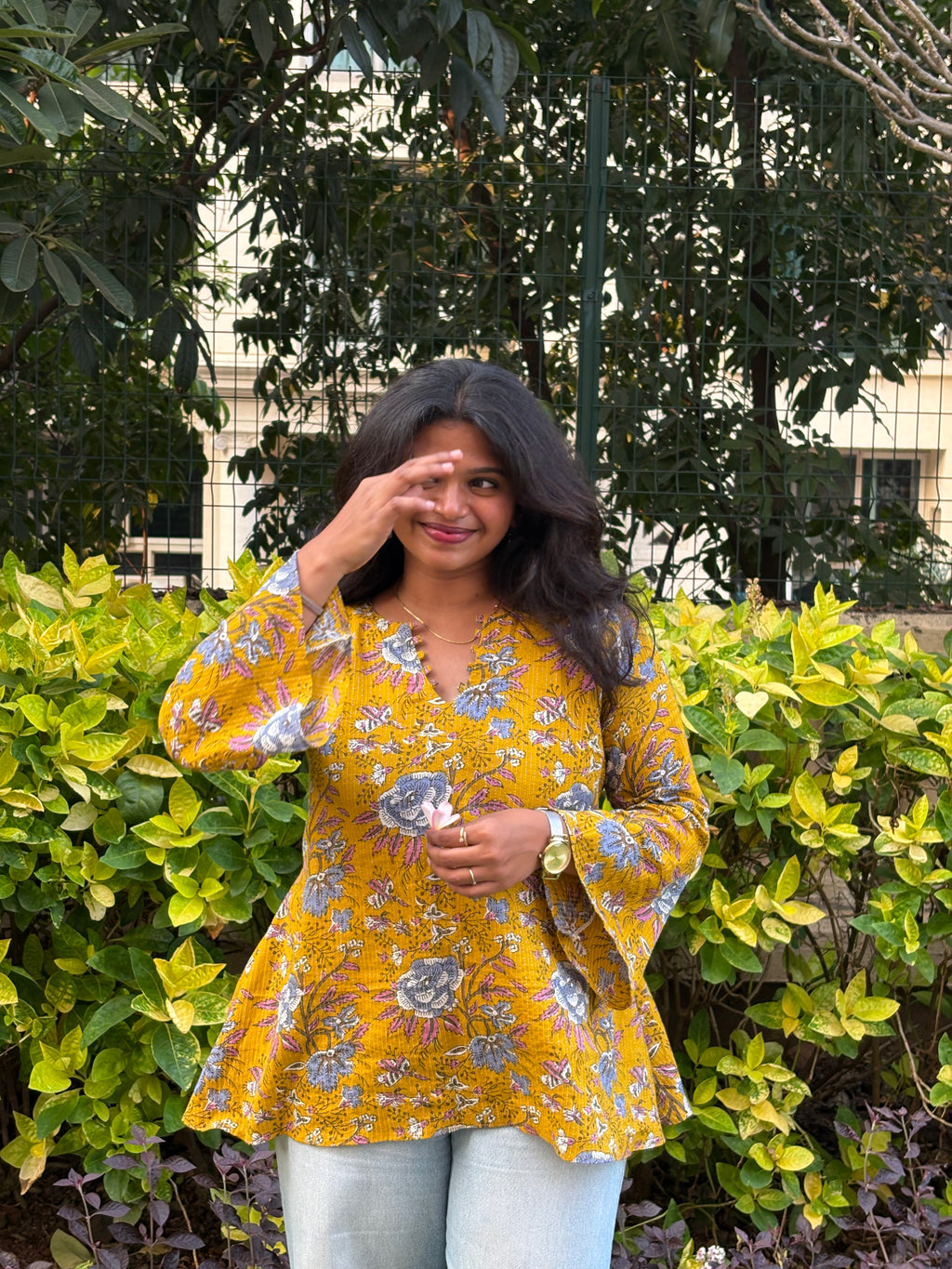 SUHANA - Kantha Cotton Tunic Short Kurti
