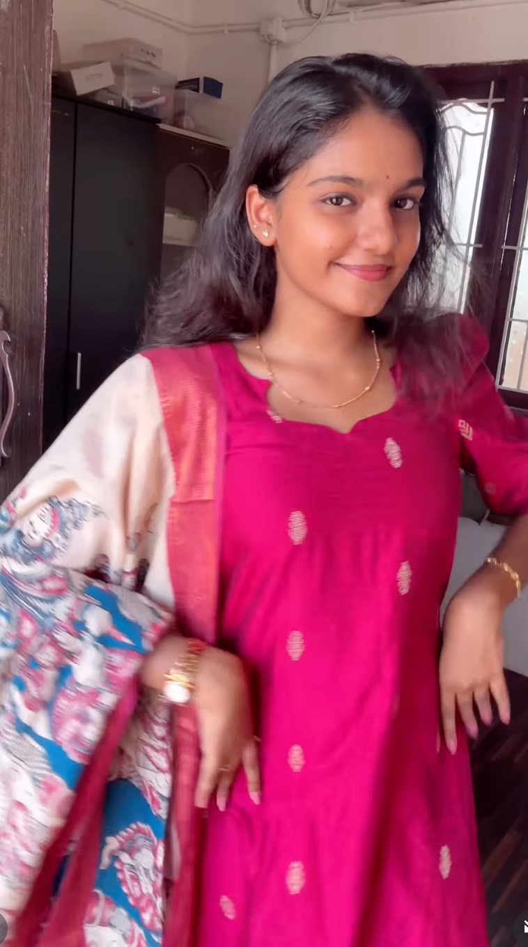 RAW SILK DRESS WITH CHENNURI SILK DUPATTA