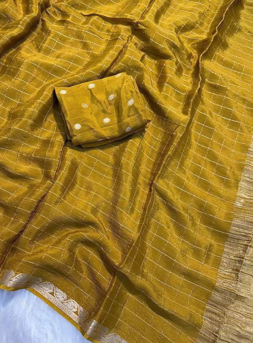 VISCOSE GEORGETTE SAREE WITH VISCOSE BLOUSE