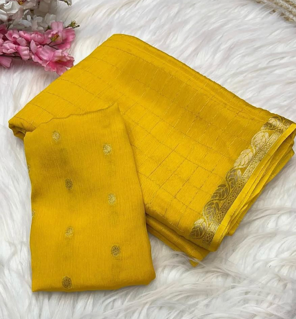 VISCOSE GEORGETTE SAREE WITH VISCOSE BLOUSE